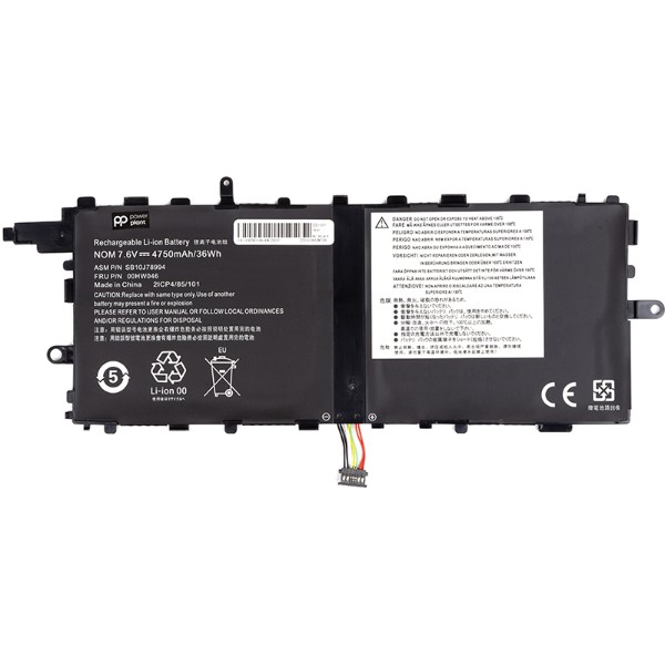 Фото - Аккумулятор для ноутбука PowerPlant LENOVO ThinkPad X1 Tablet (00HW046) 7.6V 4750mAh (NB481736)