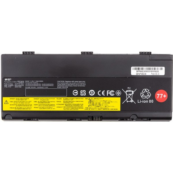 Фото - Аккумулятор для ноутбука PowerPlant LENOVO Thinkpad P50 (00NY492) 11.4V 7600mAh (NB482009)