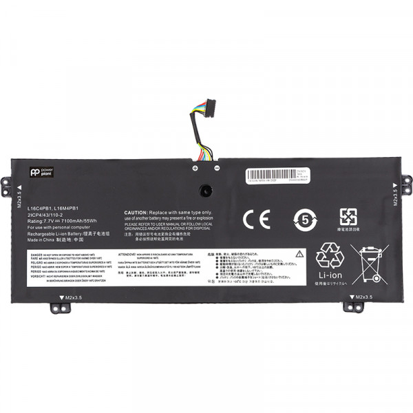 Фото - Аккумулятор для ноутбука PowerPlant LENOVO YOGA 720-13IKB (L16C4PB1) 7.7V 7140mAh (NB482160)
