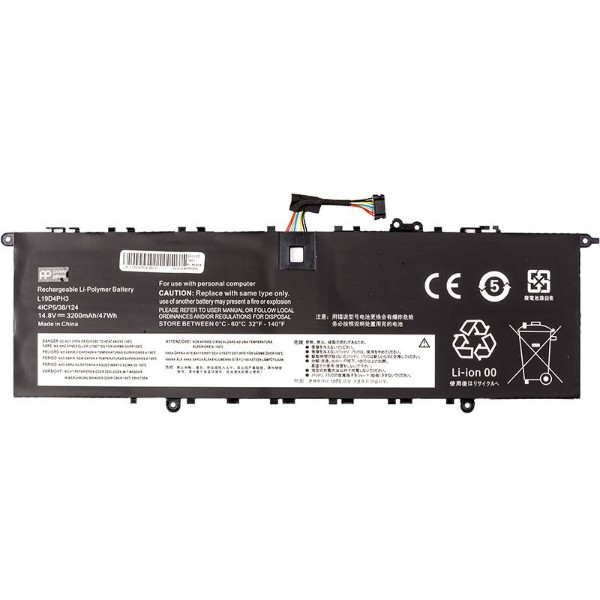 Фото - Аккумулятор для ноутбука PowerPlant LENOVO Yoga Slim 7 Pro 14 (L19D4PH3) 14.8V 3200mAh (NB482368)