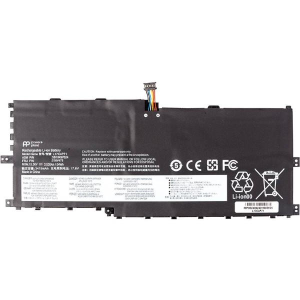 Фото - Аккумулятор для ноутбука PowerPlant LENOVO ThinkPad X1 Yoga 2018 (L17C4P71) 15.36V 3520mAh (NB482566)