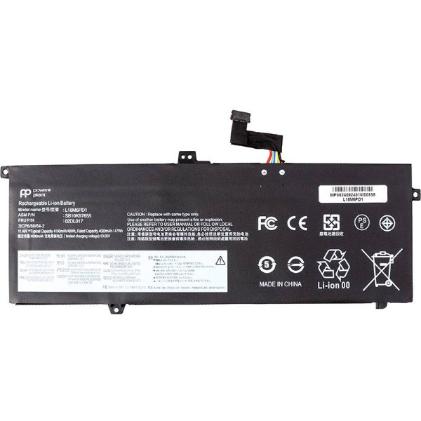 Фото - Аккумулятор для ноутбука PowerPlant LENOVO ThinkPad X13 X390 (L18M6PD1) 11.46V 4190mAh (NB482658)
