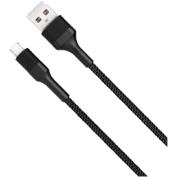 Фото - Кабель XO microUSB NB51 2.1A/1m Black (NB51-M-1-BK)