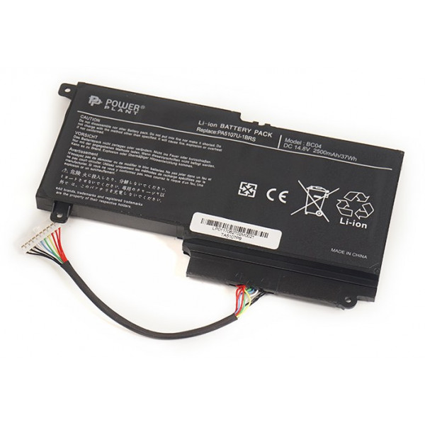 Фото - Аккумулятор для ноутбука PowerPlant TOSHIBA Satellite L55 (PA5107U-1BRS, TA5107P9) 14.4V 3000mAh (NB510221)