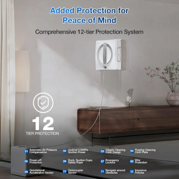 Фото - Пылесос оконный Ecovacs Winbot W2 PRO OMNI (WG851-11)