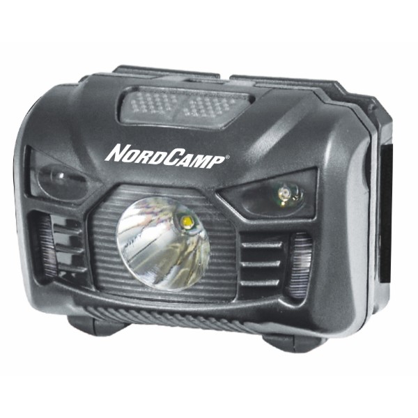 Фото - Ліхтар налобний Nord Camp 100Lm, 3W LED, 3xAAA Sensor White/Red (NC30200)