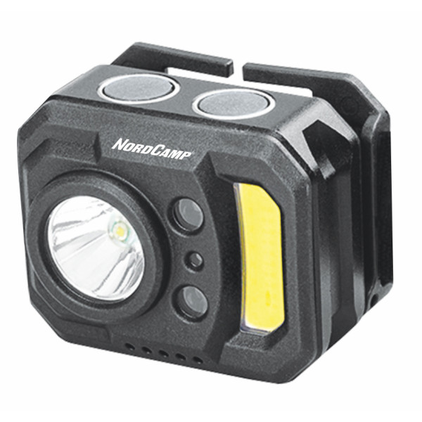 Фото - Фонарь налобный Nord Camp 140+130Lm, 3W XPE + 3W COB, 850mAh Sensor White/Red (NC30610)
