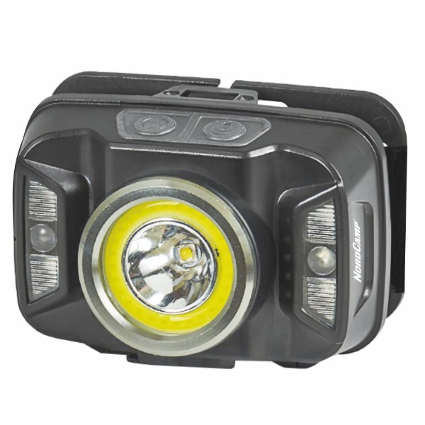 Фото - Фонарь налобный Nord Camp 380Lm, 5W CREE XTE+COB, 1800mAh Sensor White/Red (NC30810)