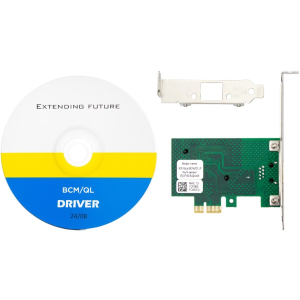 Фото - Сетевая карта LAN Frime PCI-E x1 Gigabit Ethernet Broadcom BCM5721 (NCF-GbLanBCM5721.LP)
