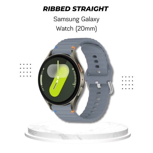 Фото - Ремінець для смарт-годинника BeCover Ribbed Straight (20mm) for Samsung Galaxy Watch 7 (40/44mm) / 7 FE / 6 / 6 Classic / 5 / 5 Pro / 4 / 4 Classic (714841)