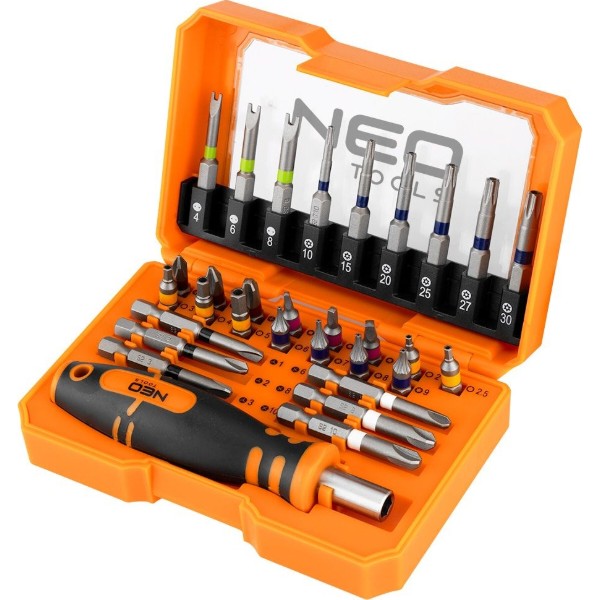 Фото - Набор бит для отвертки Neo Tools 1/4" 31 шт. (56-602)