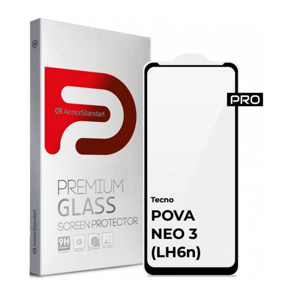 Фото - Захисне скло для смартфону Armorstandart Pro for Tecno POVA NEO 3 (LH6n) Black (ARM70387)