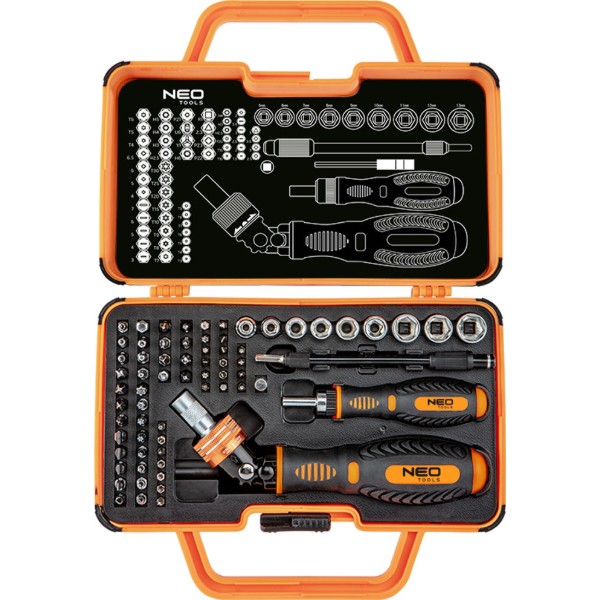 Фото - Біта для викрутки Neo Tools 06-116 69 шт.