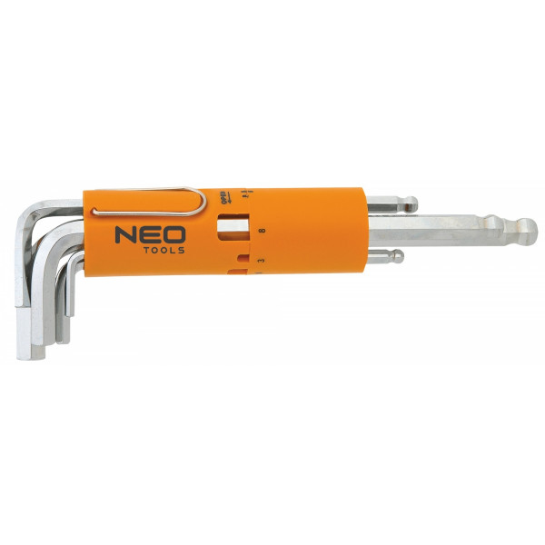 Фото - Набір шестигранних ключів Neo Tools 09-523 8 шт.