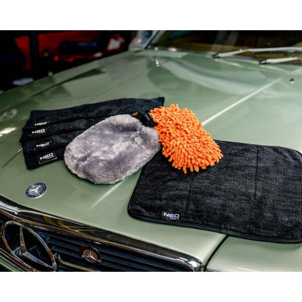 Фото - Перчатка для мойки авто Neo Tools двухсторонняя с деликатным покрытием 28х20 см (11-459)