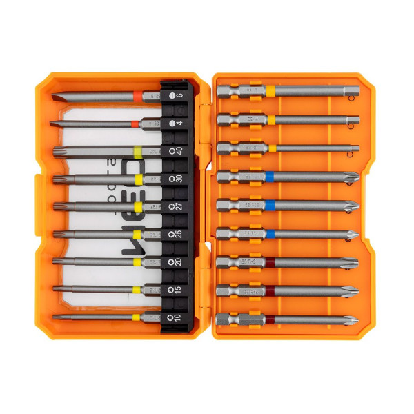Фото - Набір біт для викрутки Neo Tools SL/PH/PZ/H/TX 75 мм S2 18 шт. (56-606)