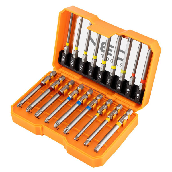 Фото - Набір біт для викрутки Neo Tools SL/PH/PZ/H/TX 75 мм S2 18 шт. (56-606)
