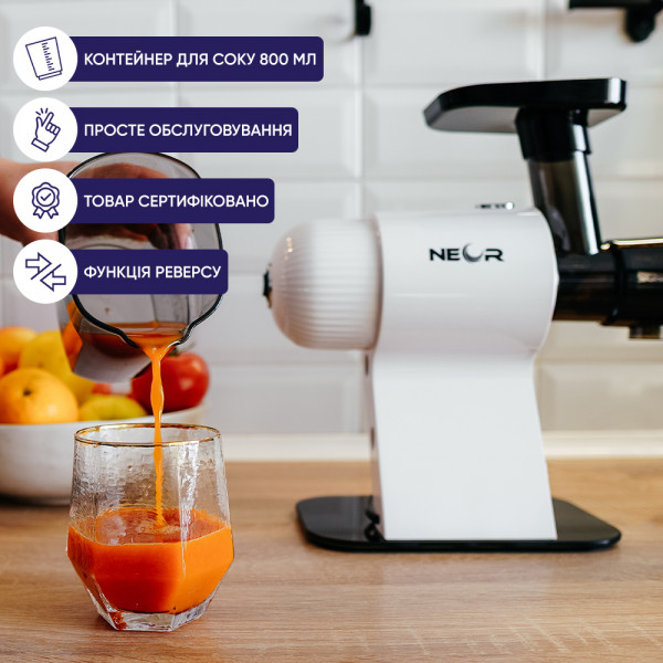 Фото - Соковитискач шнековий Neor JUICER H160 WT