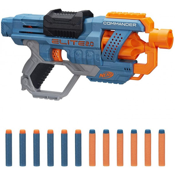 Фото - Бластер багатозарядний Hasbro Nerf Elite 2.0 Коммандер (E9485)