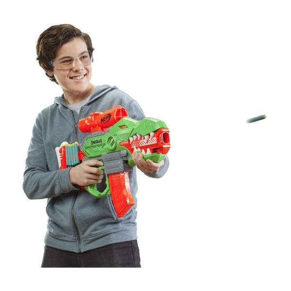 Фото - Бластер многозарядный Hasbro Nerf Дино Рекс Рэмпейдж (F0807)