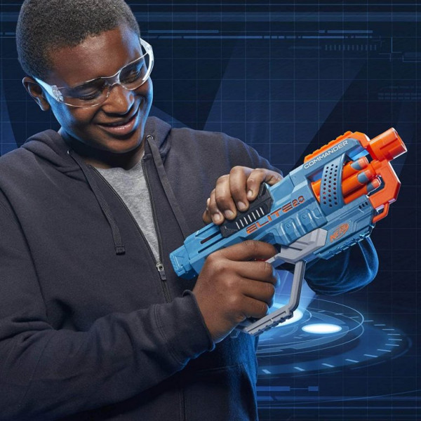 Фото - Бластер багатозарядний Hasbro Nerf Elite 2.0 Коммандер (E9485)