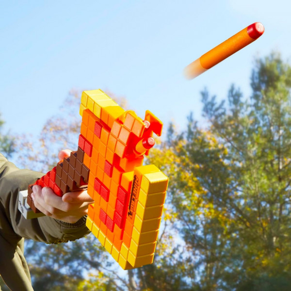Фото - Бластер багатозарядний Hasbro сокира Nerf Firebrand серії Майнкрафт (F8953)