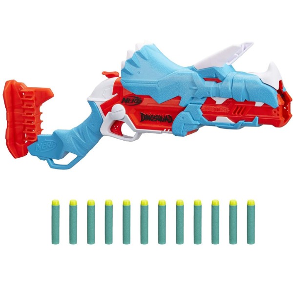 Фото - Бластер многозарядный Hasbro Nerf Дино Трицерабласт (F0803)
