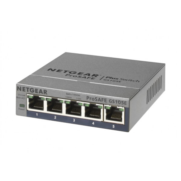 Фото - Коммутатор локальної мережі (Switch) Netgear GS105E-200PES