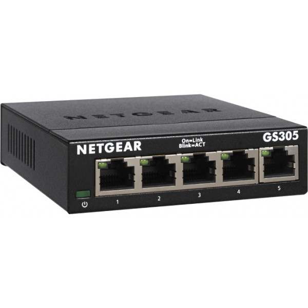Фото - Коммутатор локальної мережі (Switch) Netgear GS305-300PES