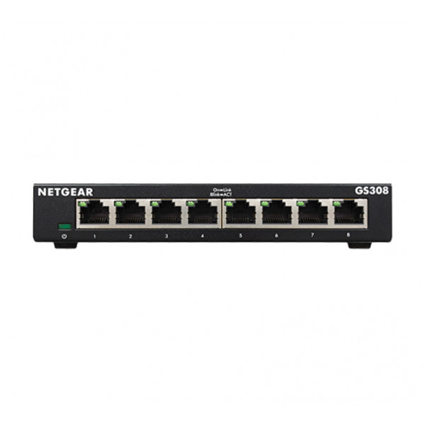 Фото - Коммутатор локальної мережі (Switch) Netgear GS308-300PES 8xGE