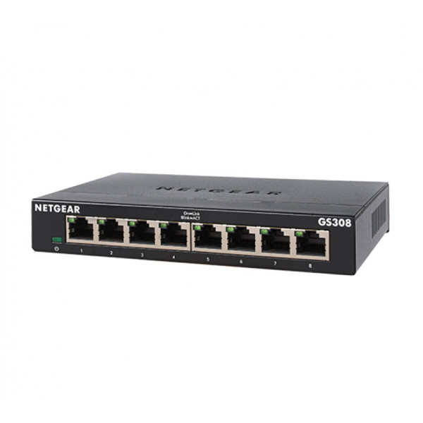 Фото - Коммутатор локальної мережі (Switch) Netgear GS308-300PES 8xGE