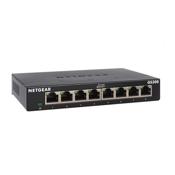 Фото - Коммутатор локальної мережі (Switch) Netgear GS308-300PES 8xGE