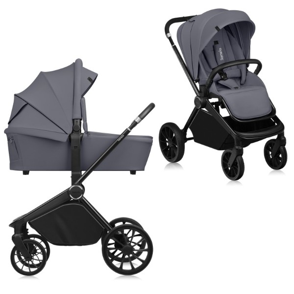 Фото - Коляска универсальная 2 в 1 Lionelo Mika Plus Grey Stone