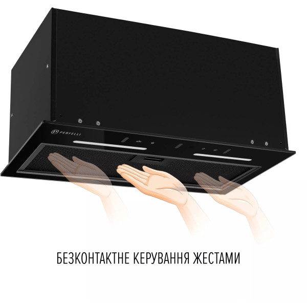 Фото - Витяжка вбудована Perfelli VIOLA 5QWRB NERO SILENZIO