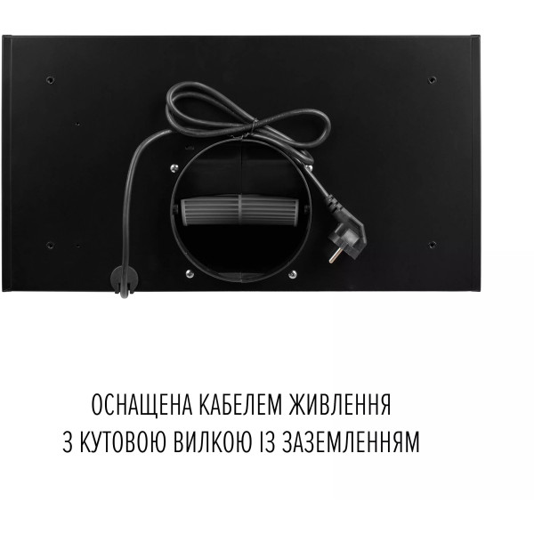 Фото - Витяжка вбудована Perfelli VIOLA 5QWRB NERO SILENZIO