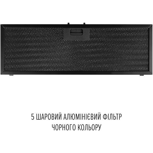 Фото - Витяжка вбудована Perfelli VIOLA 5QWRB NERO SILENZIO
