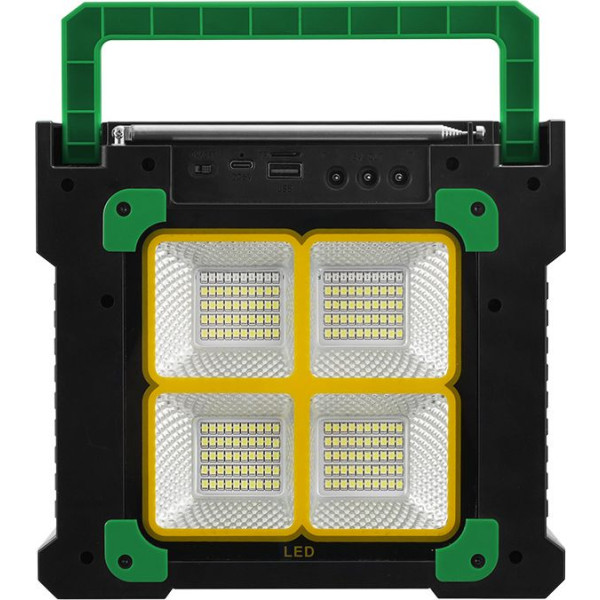 Фото - Портативна акустика NEWVEW Solar Panel/BT/USB/TF/FM Green (NWVW-NV-9153-GN)