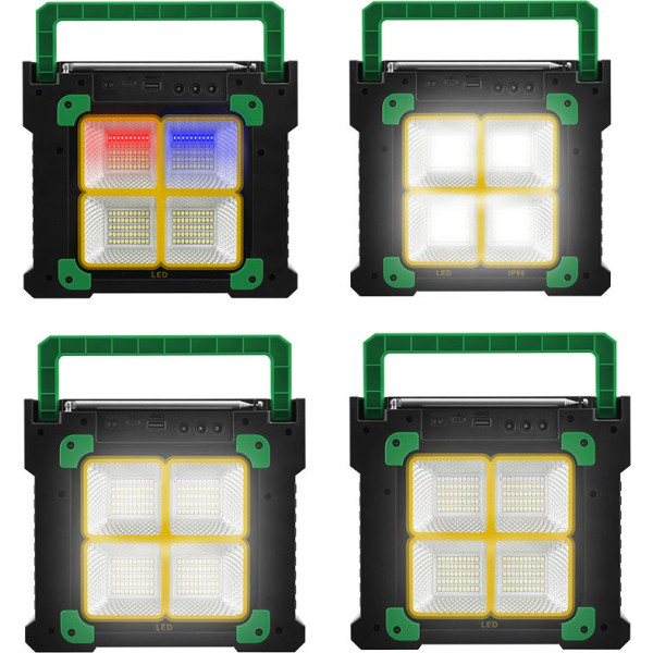 Фото - Портативна акустика NEWVEW Solar Panel/BT/USB/TF/FM Green (NWVW-NV-9153-GN)