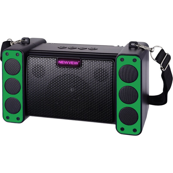 Фото - Портативная акустика NEWVEW Solar Panel/BT/USB/TF/FM Green (NWVW-NV-9172-GN)