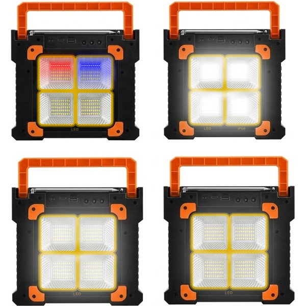 Фото - Портативна акустика NEWVEW Solar Panel/BT/USB/TF/FM Orange (NWVW-NV-9153-OR)
