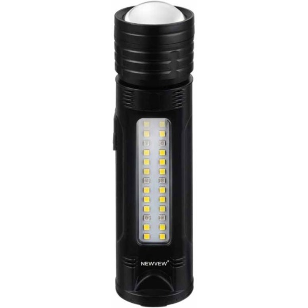 Фото - Ліхтар акумуляторний NEWVEW Solar Panel 1200mAh Black (NWVW-NV-C1006-BK)