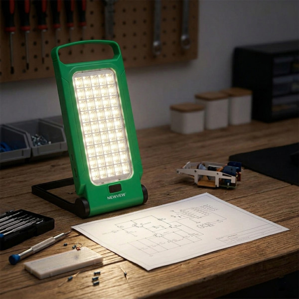 Фото - Фонарь аккумуляторный NEWVEW Solar Panel 4000mAh Green (NWVW-NV-Y09-A-GN)
