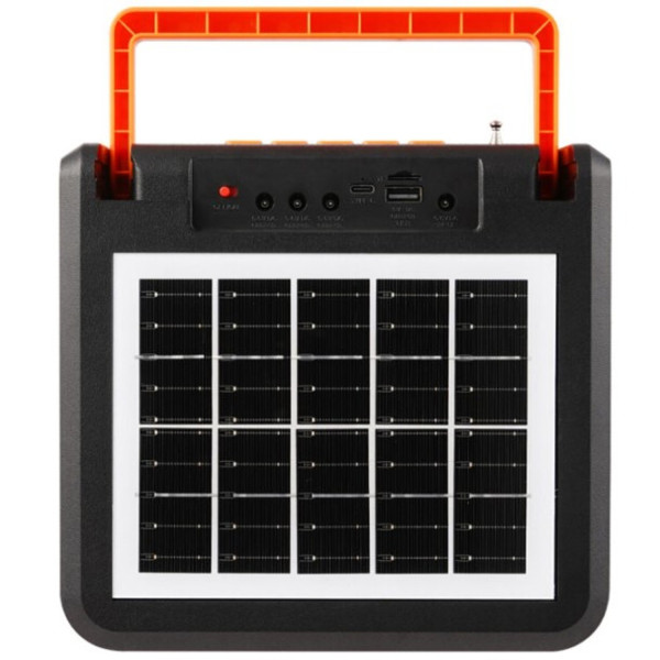 Фото - Портативна акустика NEWVEW Solar Panel/BT/USB/TF/FM Orange (NWVW-NV-9218-OR)