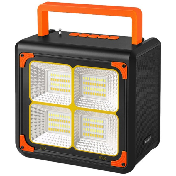 Фото - Портативна акустика NEWVEW Solar Panel/BT/USB/TF/FM Orange (NWVW-NV-9218-OR)