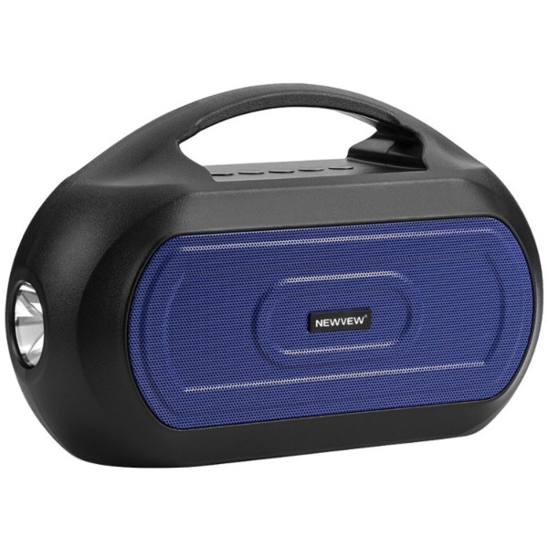 Фото - Портативная акустика NEWVEW Solar Panel/BT/USB/TF/FM/AUX Blue (NWVW-NV-V50-BL)