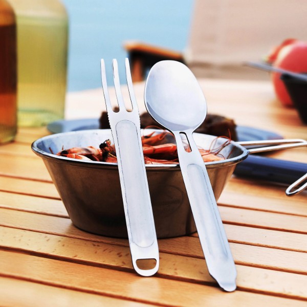 Фото - Набір столових приборів туристичний NexTool Portable Stainless Steel Tableware (NE20133)