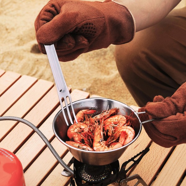 Фото - Набір столових приборів туристичний NexTool Portable Stainless Steel Tableware (NE20133)