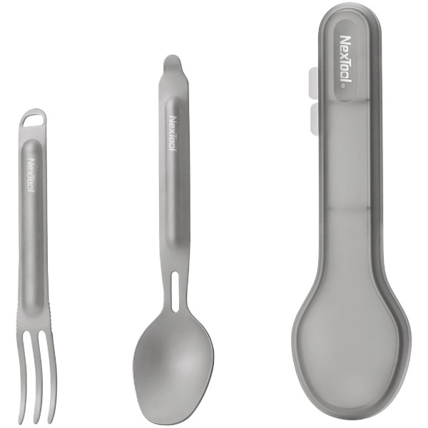 Фото - Набор столовых приборов туристических NexTool Titanium Tableware Set (NE20132)