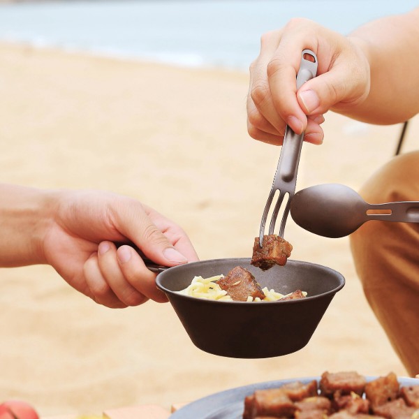 Фото - Набор столовых приборов туристических NexTool Titanium Tableware Set (NE20132)