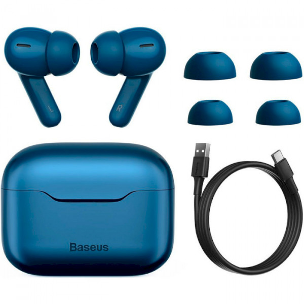 Фото - Навушники вкладиші бездротові TWS Baseus Simu Anc True Wireles Earphones S1 Pro Blue (NGS1P-03)